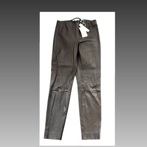 Women  Brown Leather Pants